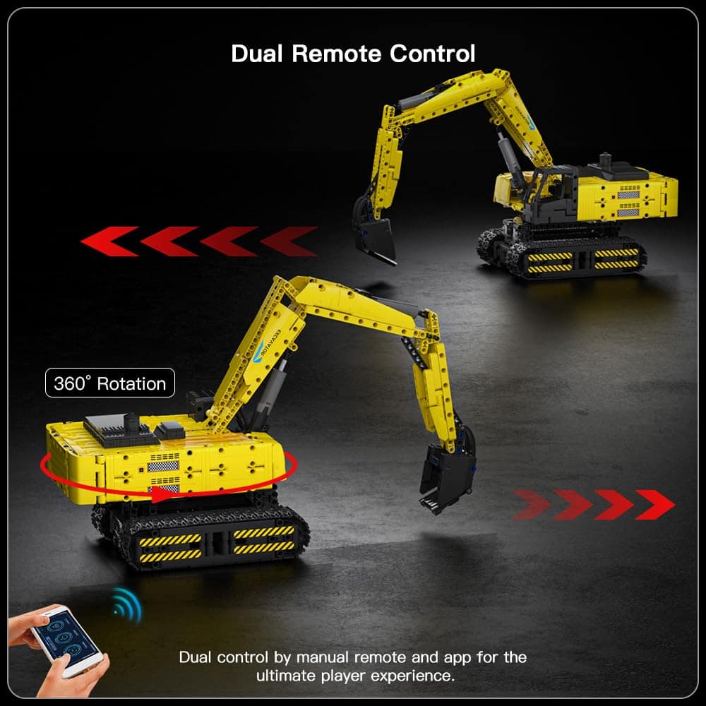 Building Sets Excavadora RC de Alta Resistencia Mould King - Imagen 4