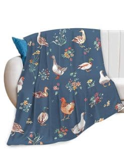 Manta de Pollo Suave Cálida Acogedora de Patos Mallard para