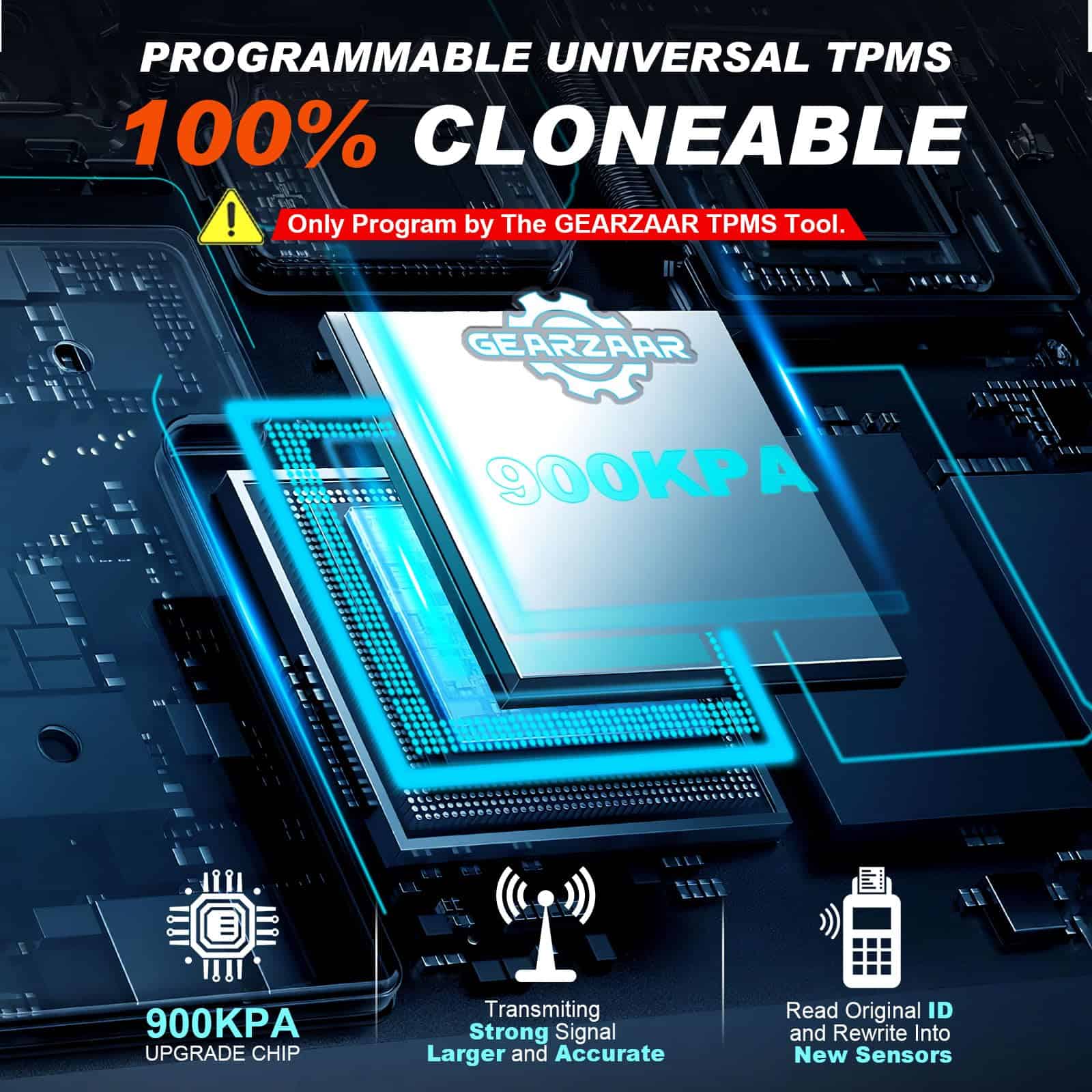 Sensor de monitor de presión de neumáticos GEARZAAR - Imagen 4