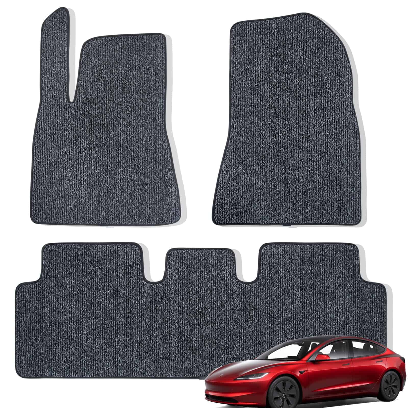 Tapetes de piso duraderos Vogense para Tesla Model 3