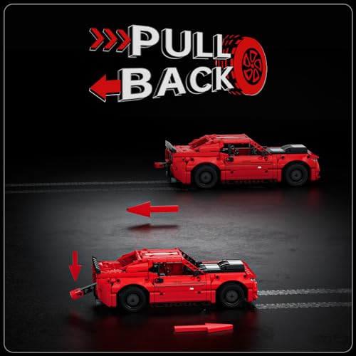 Mould King Car Challenger Hellcat Super Car Models Building - Imagen 4