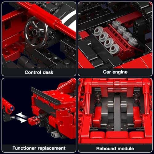 Mould King Car Challenger Hellcat Super Car Models Building - Imagen 7