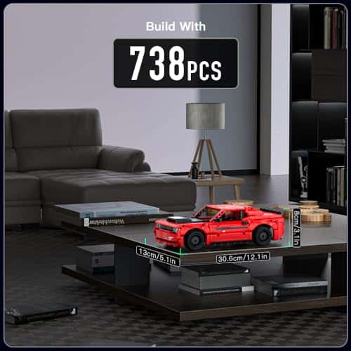 Mould King Car Challenger Hellcat Super Car Models Building - Imagen 3