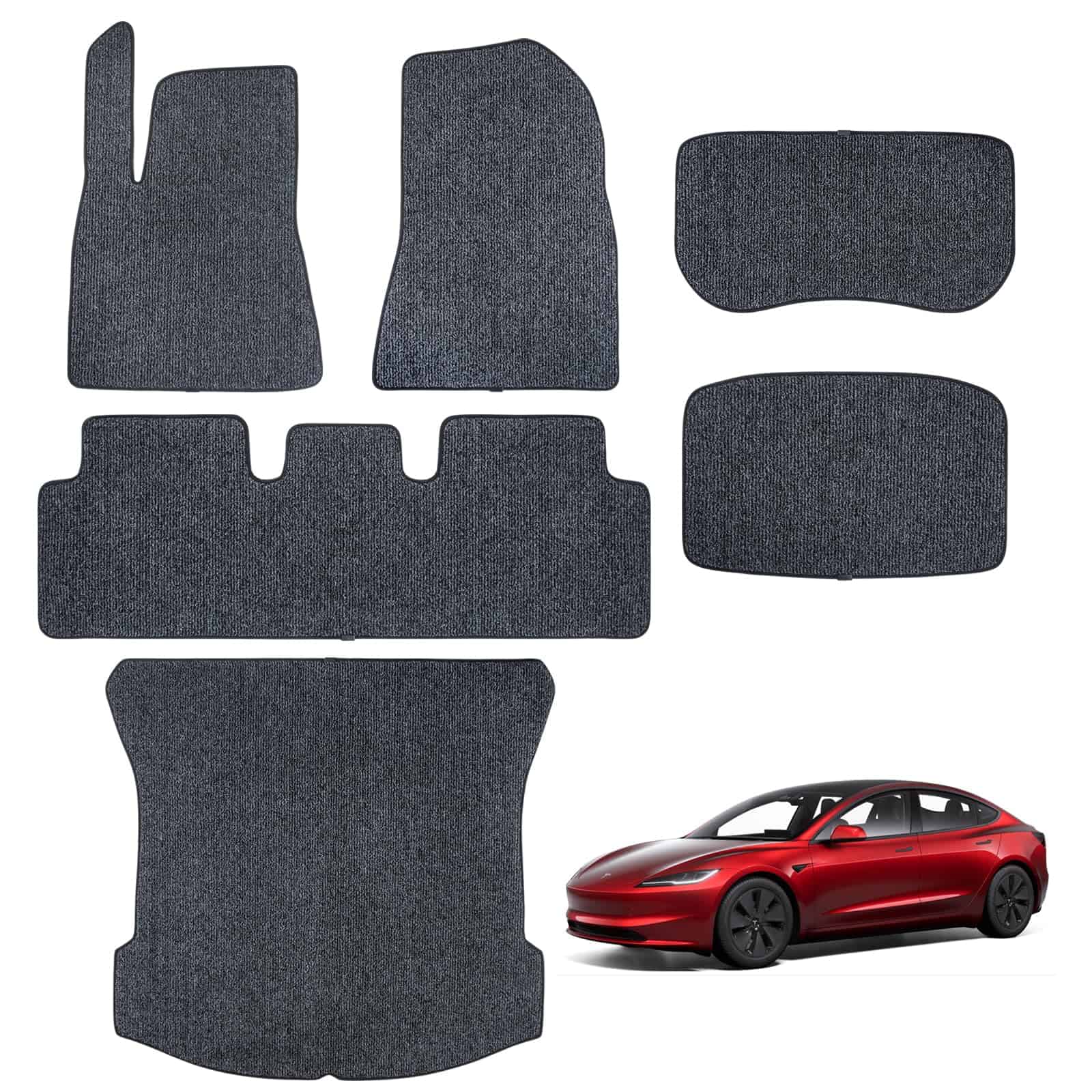 Tapetes de piso duraderos para auto Vogense para Tesla