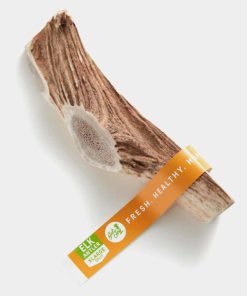 Get Joy Elk Antler Split Mordedura Natural para Perros,