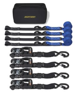 Correas de trinquete para trabajo pesado, (4) Correas de