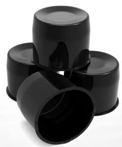 4Pcs Tapacubos Negros para Remolque de Drniorl Ajuste para