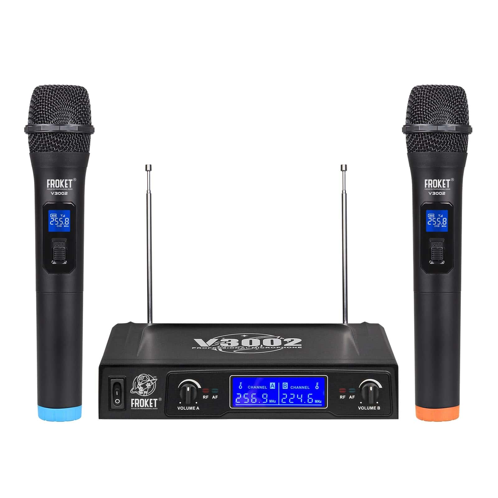 Sistema de Micrófono Inalámbrico Froket Audio de Mano Doble