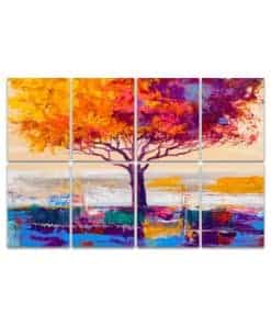 Paneles Acústicos de Arte, Pintura al óleo de árbol, Panel