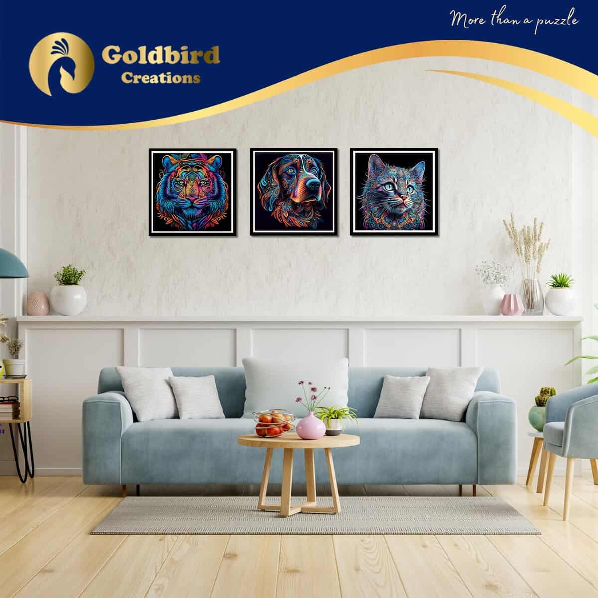 Rompecabezas Magnético de Madera con Marco -Tigre - Imagen 5