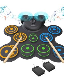 MARVTOWN 10 Pads Electronic Drum Sets, Drum Practice Pad
