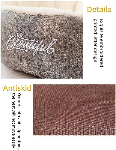 Casas de Cama para Gatos Cálidas y Gruesas Casa de Perro de - Imagen 4