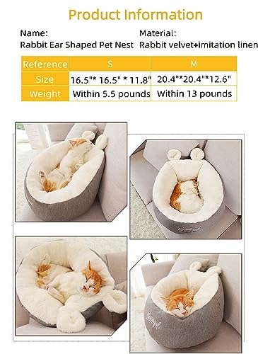 Casas de Cama para Gatos Cálidas y Gruesas Casa de Perro de - Imagen 3