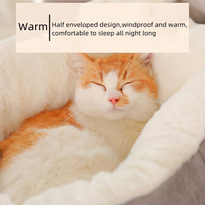 Casas de Cama para Gatos Cálidas y Gruesas Casa de Perro de - Imagen 6