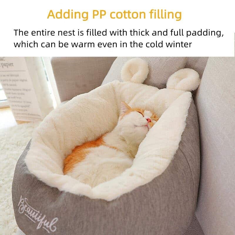Casas de Cama para Gatos Cálidas y Gruesas Casa de Perro de - Imagen 7
