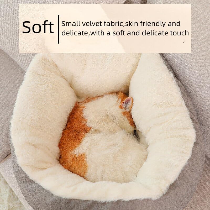 Casas de Cama para Gatos Cálidas y Gruesas Casa de Perro de - Imagen 5