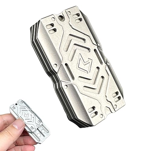 Slider háptico con forma de escudo de metal Fidget EDC