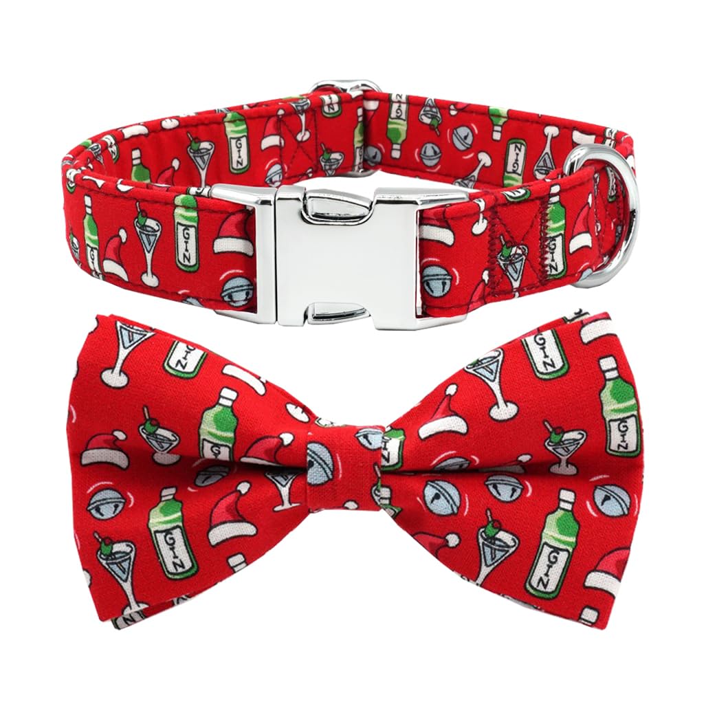 Corbata de moño para perro de Navidad | Moño único