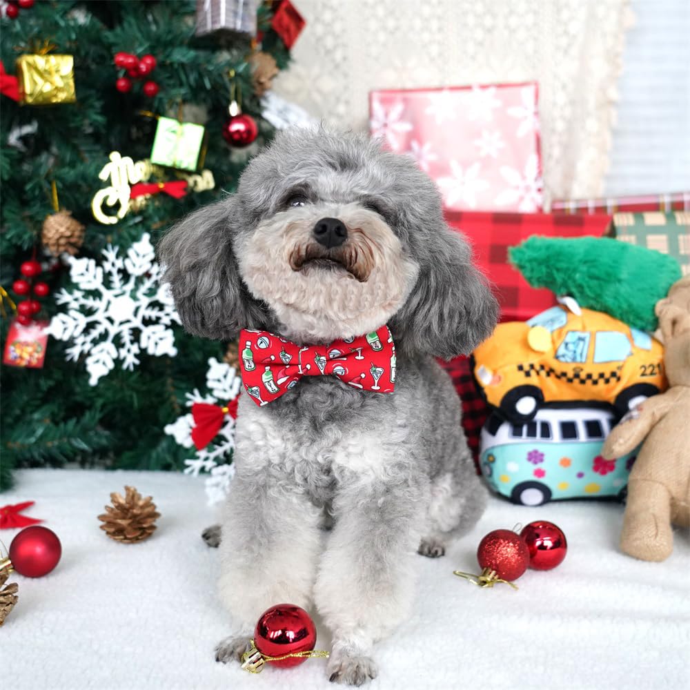 Corbata de moño para perro de Navidad | Moño único - Imagen 7