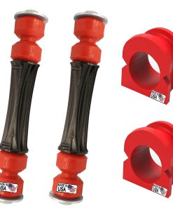 4PC Enlace de barra estabilizadora delantera y buje para