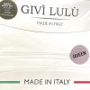 Juego de Sábanas Givi Lulu Italia de 4 Piezas Blanco Sólido