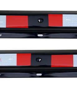 Soporte recto para guardabarros con cinta conspicua,