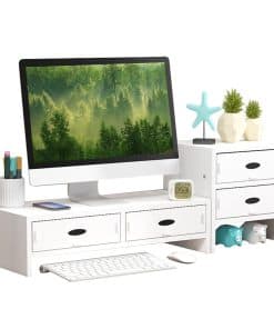 Elevador de Monitor con Organizador de Almacenamiento y