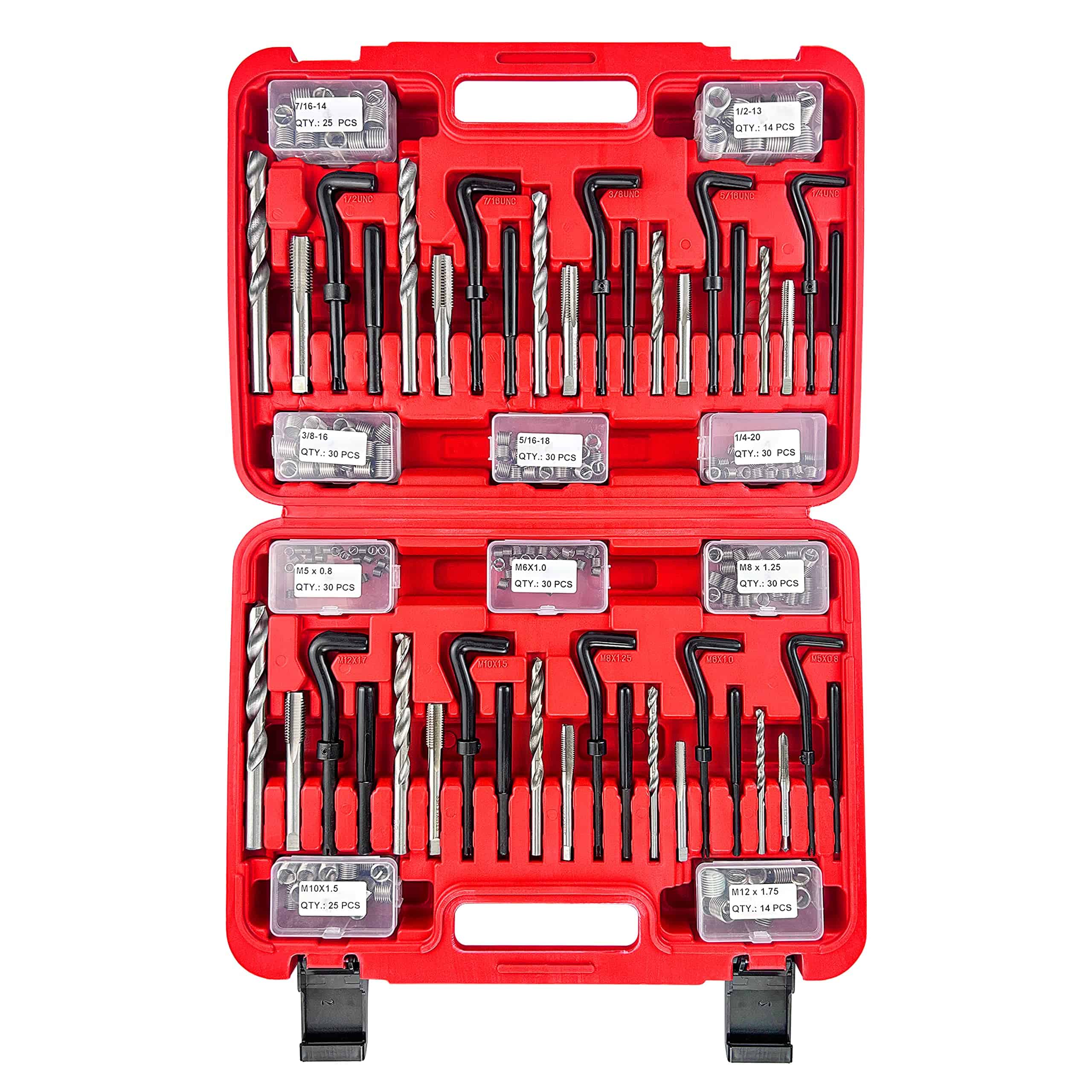 Kit de Reparación de Roscas Helicoil Métricas y SAE de 299