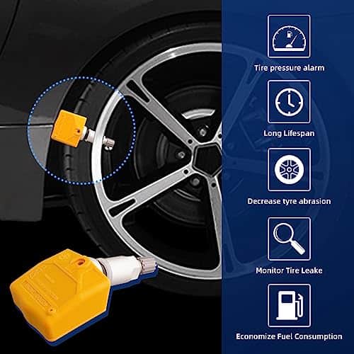MACAX 4Pcs TPMS Sensor de Monitoreo de Presión de - Imagen 4