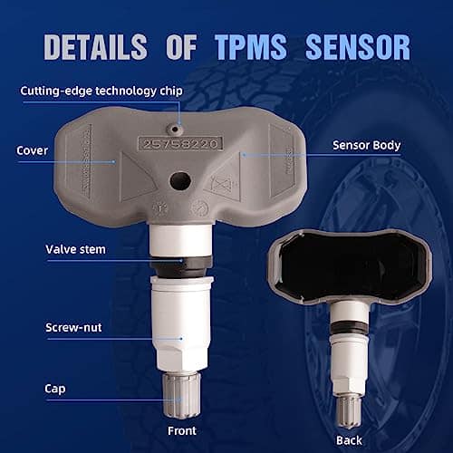 MACAX 4Pcs Sensor de Sistema de Monitoreo de Presión de - Imagen 3