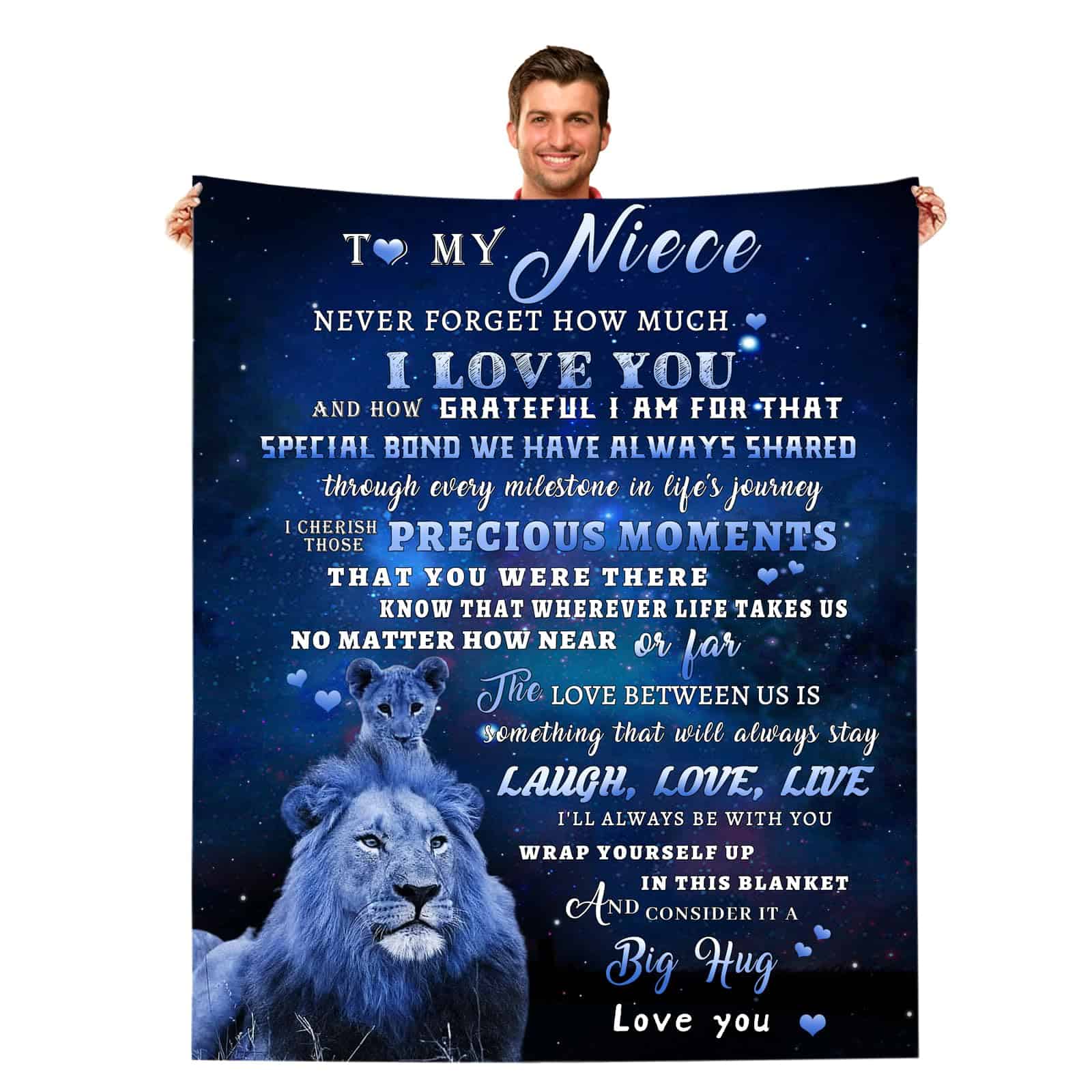 Manta de León para Mi Sobrina - Suave y Acogedora Manta de