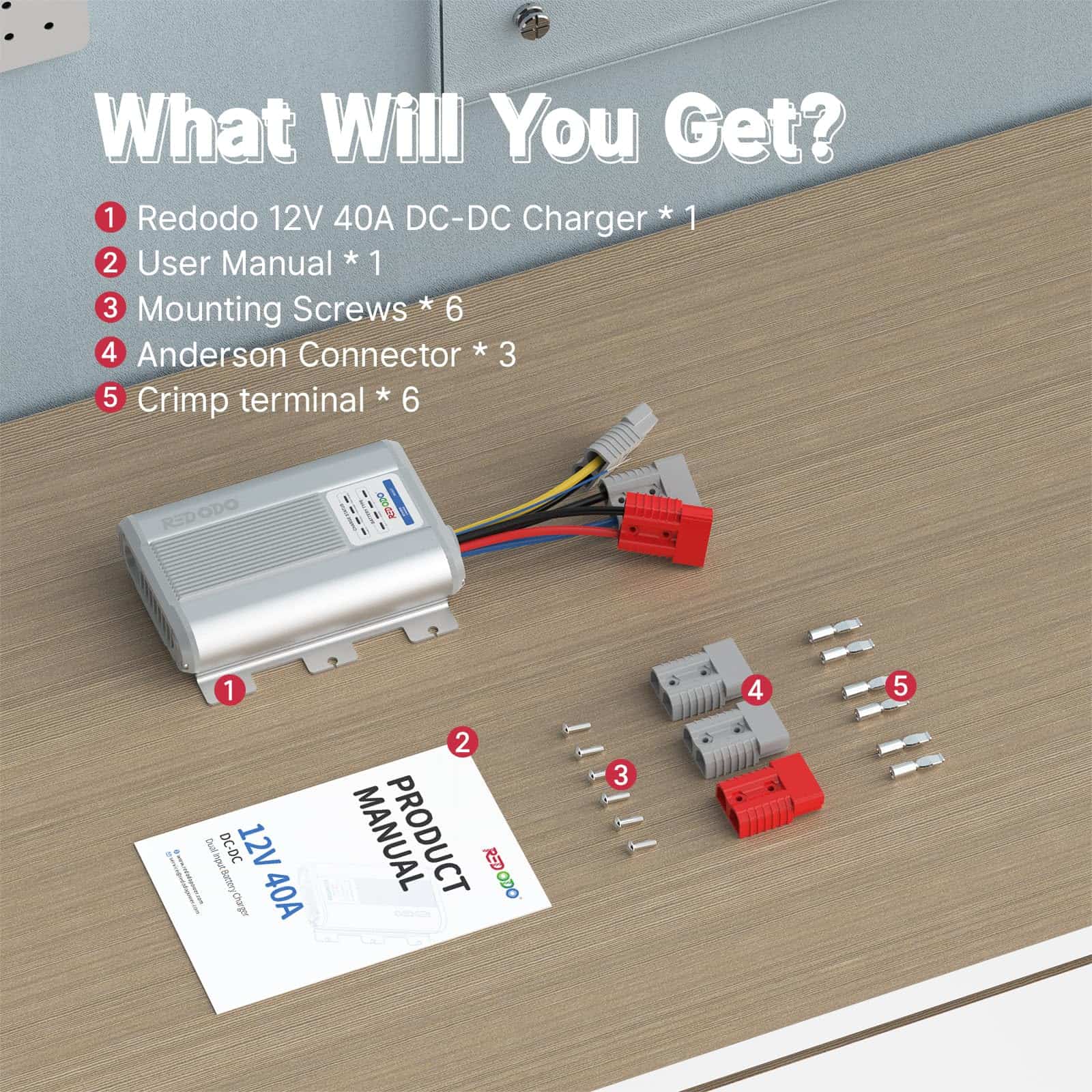 Cargador Redodo 12V 40A DC a DC con MPPT, Cargador a Bordo - Imagen 9