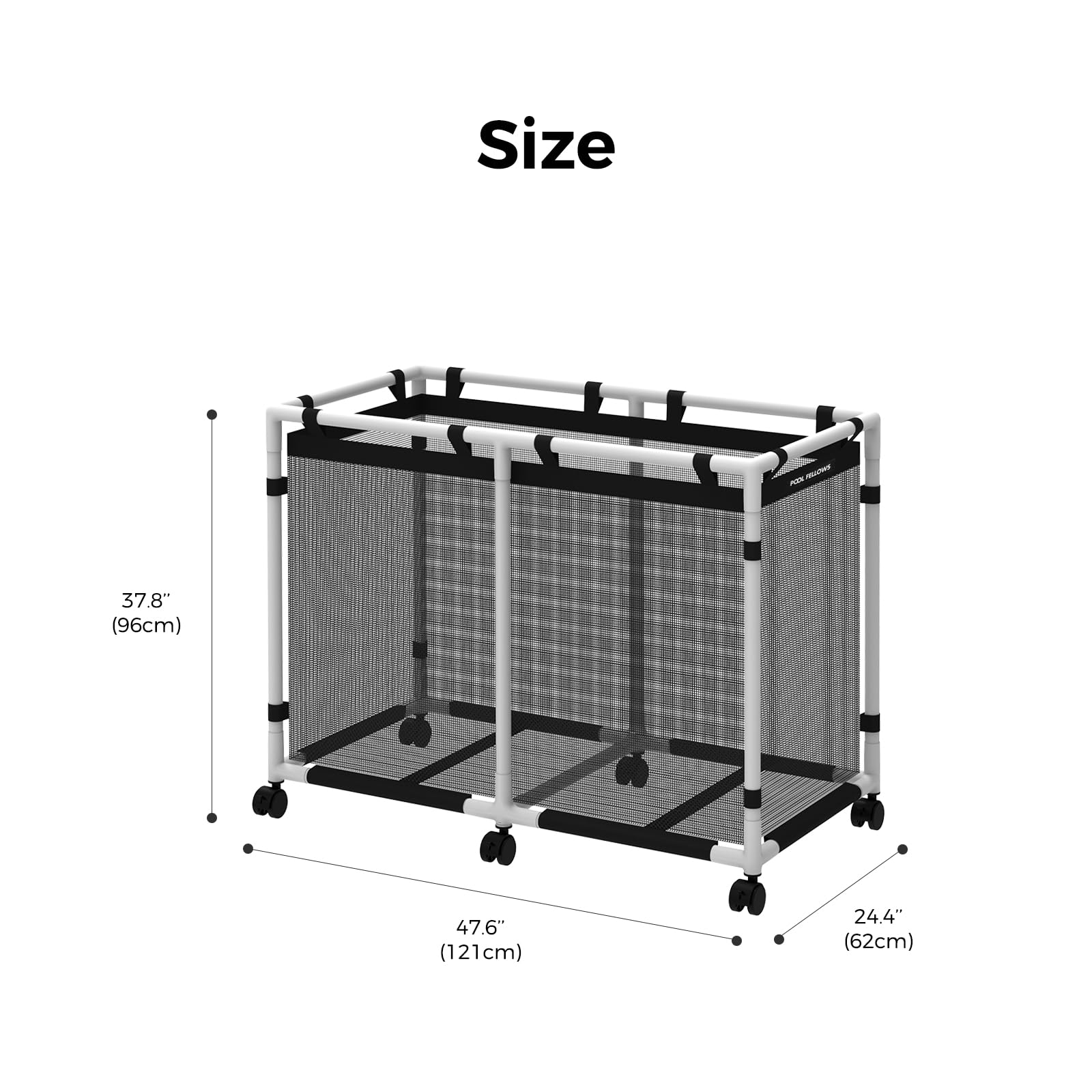 Bote de Almacenamiento para Piscina, 142 Galones, Soporte - Imagen 7