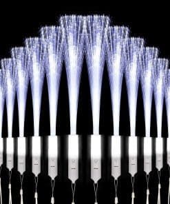 Paquete de 60 PCS Varitas de Fibra Óptica Blancas - Varitas