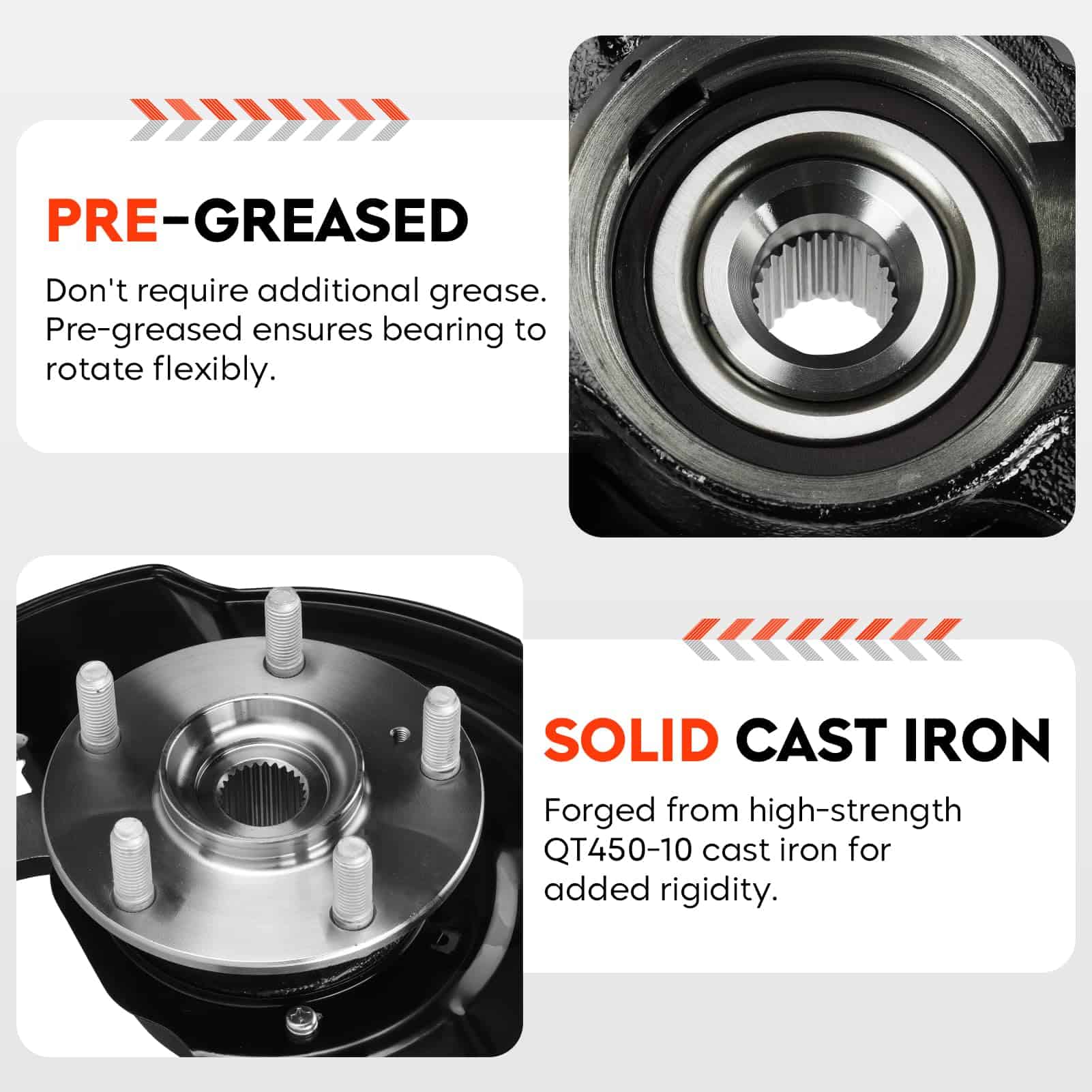 Ensamblaje de maza de cojinete de rueda y mangueta - Imagen 3