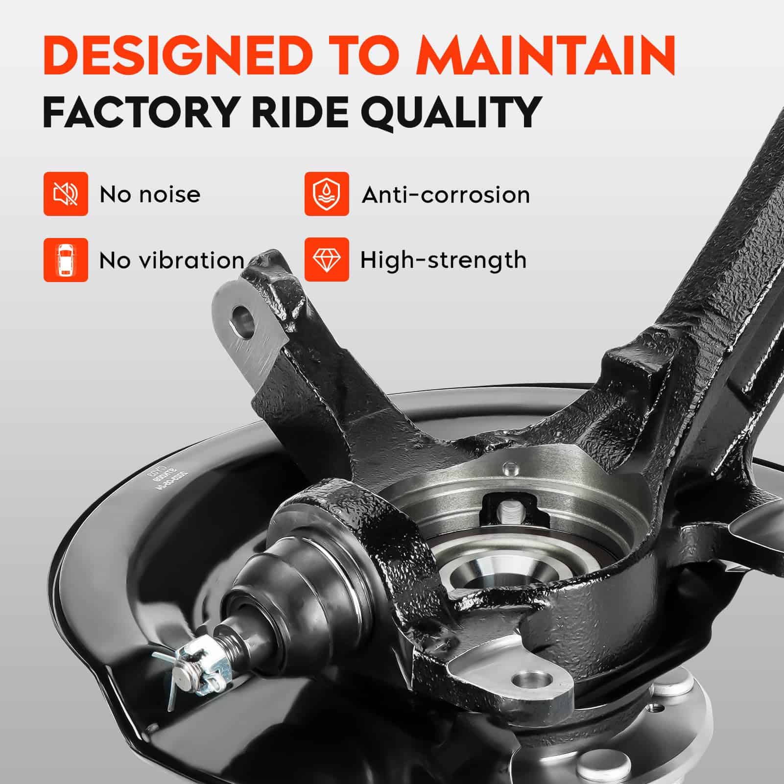 Ensamblaje de maza de cojinete de rueda y mangueta - Imagen 4