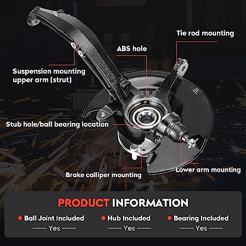 Ensamblaje de Maza del Cojinete de la Rueda y Mangueta de - Imagen 7