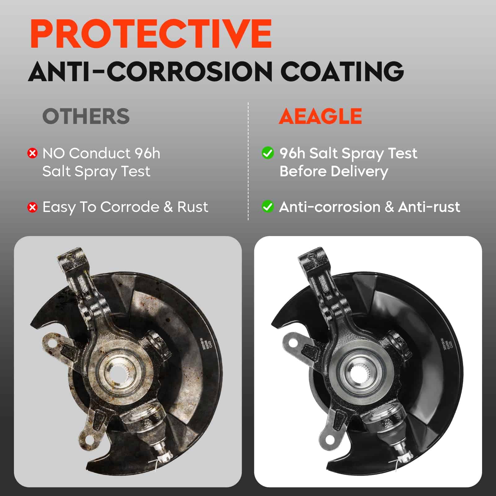 Maza delantera del cojinete del cubo de la rueda y soporte - Imagen 5