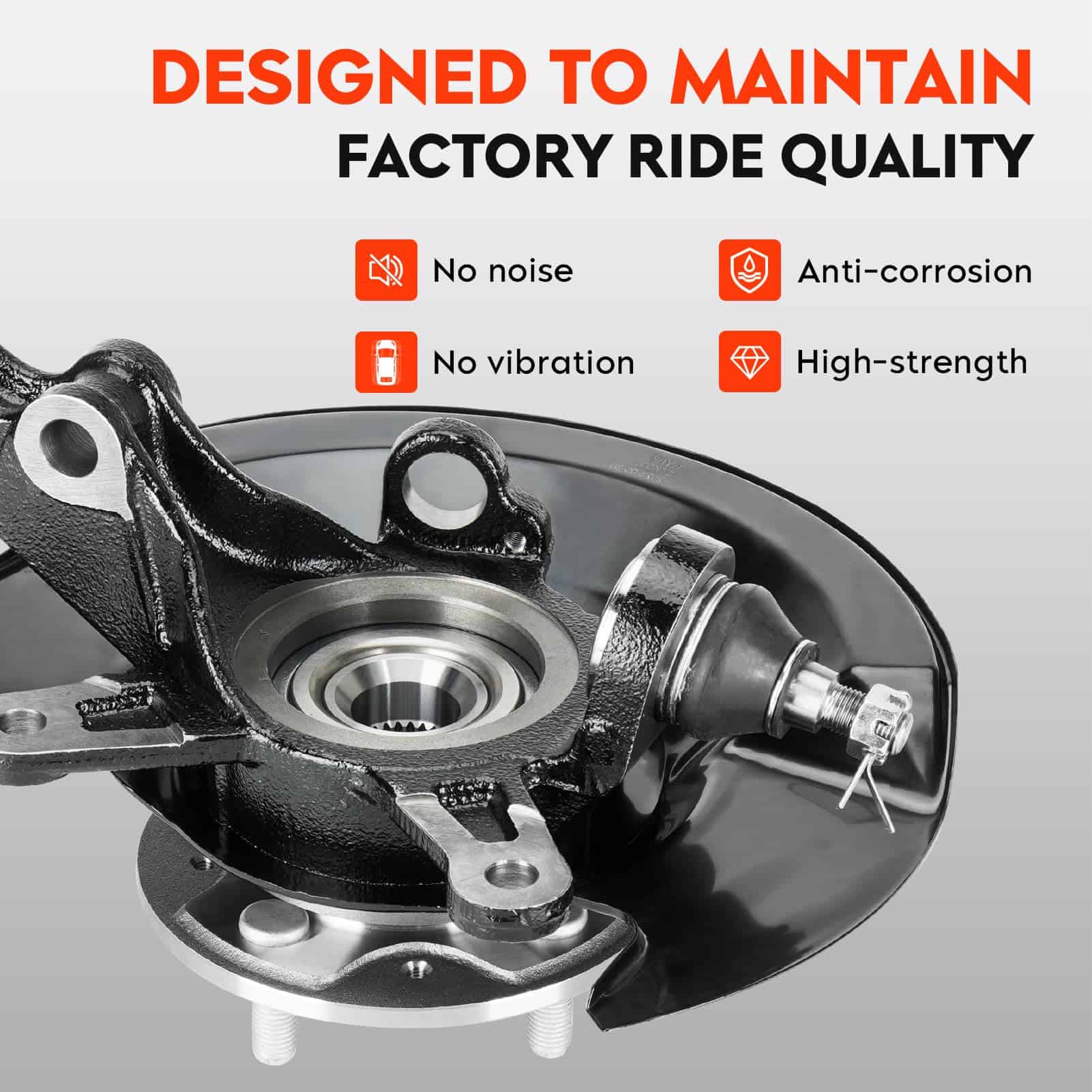 Maza delantera del cojinete del cubo de la rueda y soporte - Imagen 4