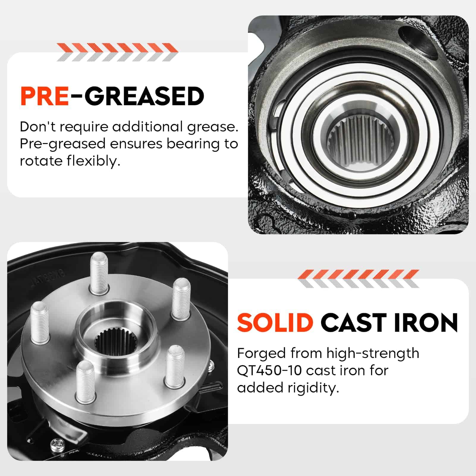 Maza del Rueda delantera y Conjunto de Cubo de Cojinete de - Imagen 3