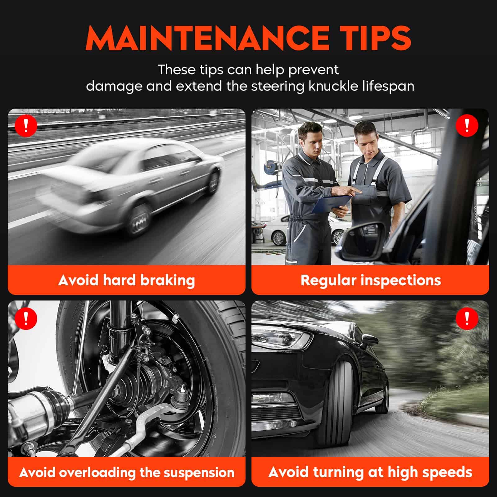 Maza de Dirección Delantera y Montaje de Cubo de Rodamiento - Imagen 8