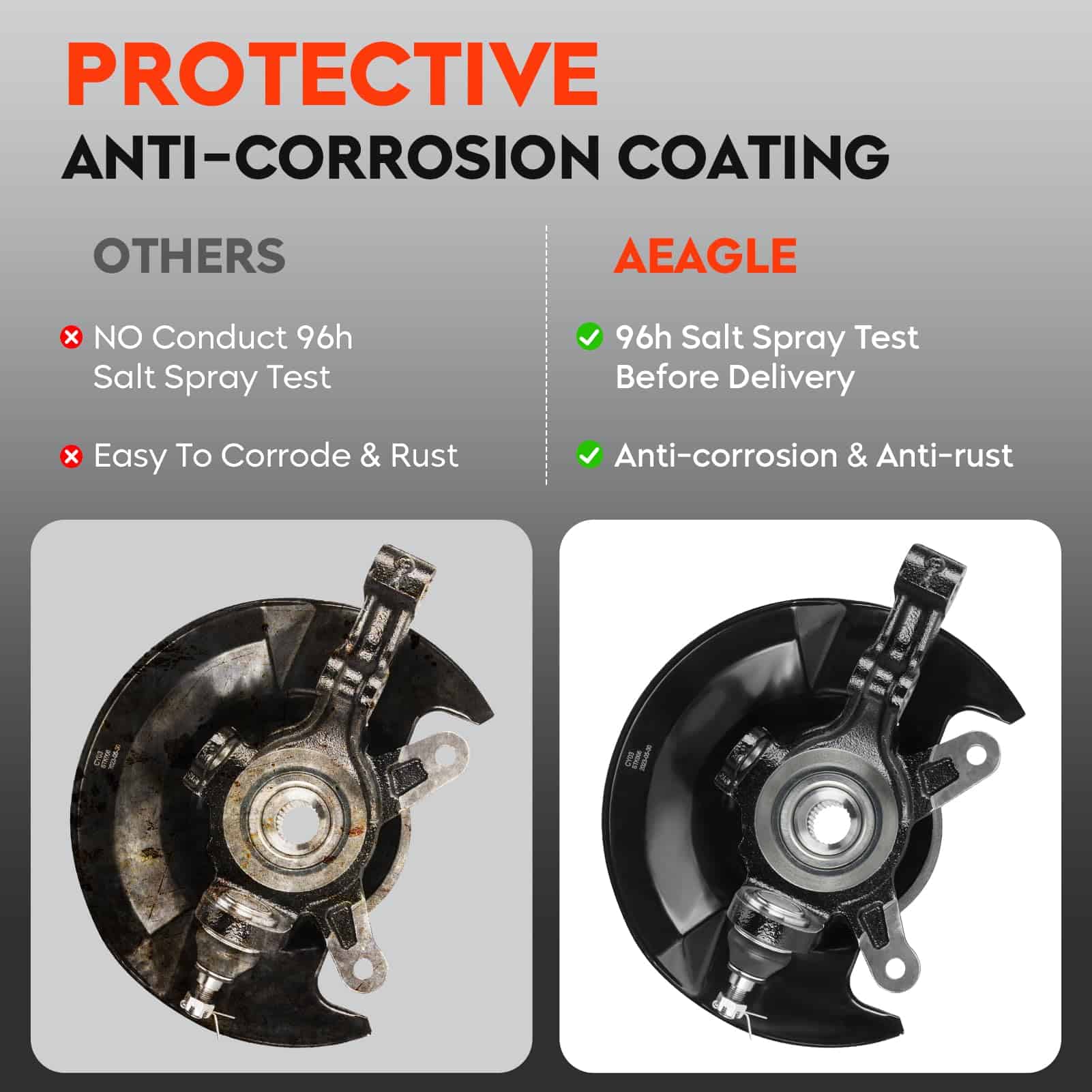 Maza de Rueda y Ensamble de Rodilla de Dirección Delantera - Imagen 5