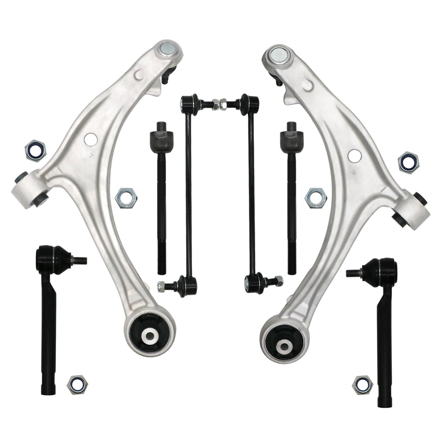 8pcs Juego de Suspensión Delantera Brazo Inferior