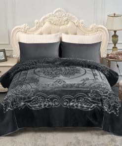 MANTA MERRY HOME King Size de Franela Coreana, 85 X 95