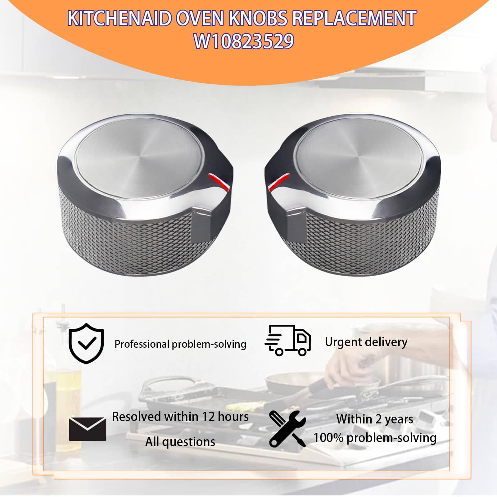 Perilla de control del quemador del horno KitchenAid con - Imagen 6