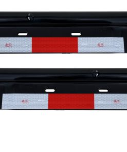 Colgador de faldones de barro angulado con cinta conspicua,