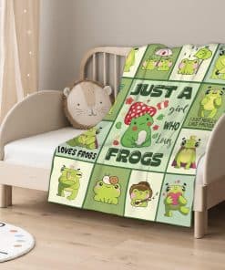 Manta de lanzamiento de rana, súper suave y cálida, manta