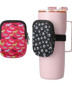 Bolsas para Botellas de Agua kwmobile - 2 Bolsos de Viaje