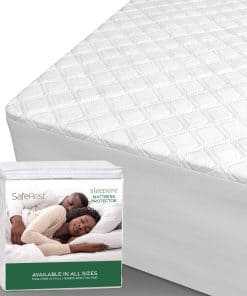 Protector de colchón acolchado SafeRest Sleepure 100%