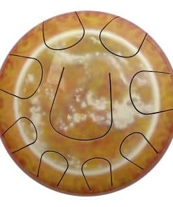 Red Sun Designer Steel Tongue Drum 10" - 7 afinaciones para